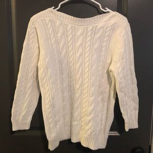 Knit Cream Land’s End Sweater